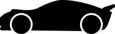 Lowered Racing Car Side View Silhouette Craft Design Svg File, Free Vectors File